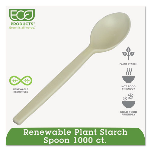 Picture of Plant Starch Spoon - 7", 50/Pack, 20 Pack/Carton