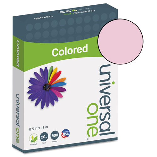 Deluxe+Colored+Paper%2C+20+lb+Bond+Weight%2C+8.5+x+11%2C+Pink%2C+500%2FReam