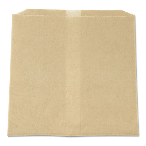 Picture of Waxed Napkin Receptacle Liners, 8.5" x 8", Brown, 500/Carton