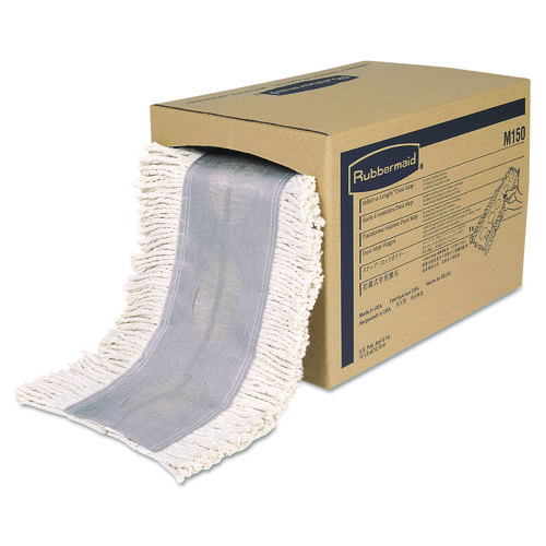 Picture of Cut To Length Dust Mops, Cotton, White, Cut-End, 5 x 40 Ft, 1 Box