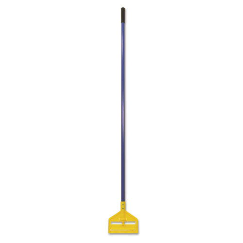 Picture of Invader Fiberglass Side-Gate Wet-Mop Handle, 60", Blue/Yellow