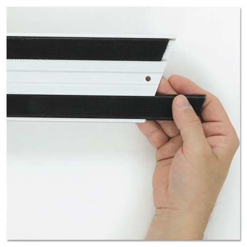 Picture of Hook and Loop Replacement Strips, 1.1" x 18", Black