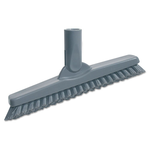 Picture of SmartColor Swivel Corner Brush, Black Polypropylene Bristles, 8.83" Brush, Gray Plastic Handle