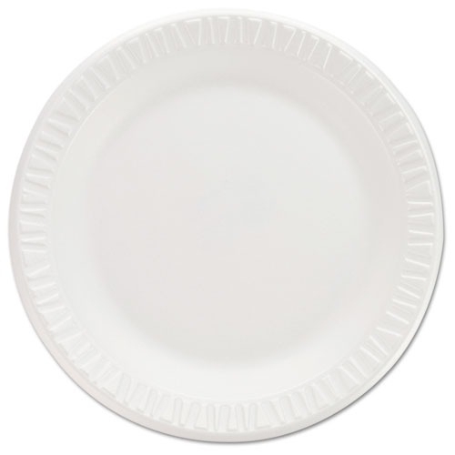 Picture of Non-Laminated Foam Dinnerware, Plates, 7" dia, White, 125/Pack, 8 Packs/Carton