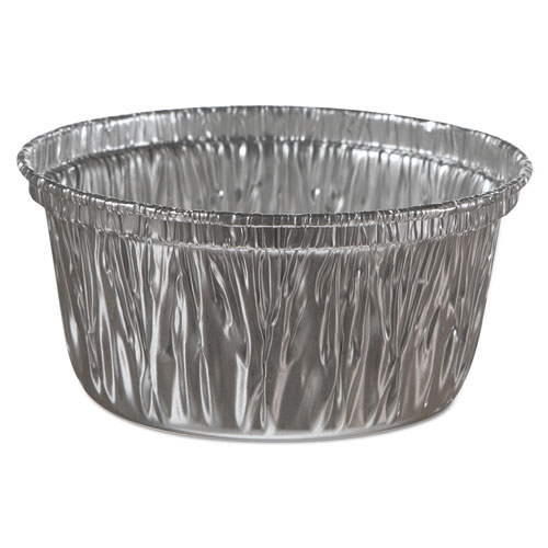 Picture of Aluminum Baking Cups, 4 oz, 3.38" Diameter x 1.56"h, 1,000/Carton