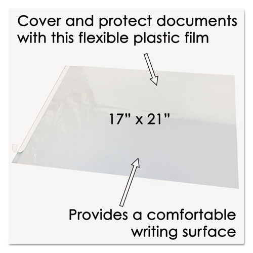 Picture of Second Sight Clear Plastic Desk Protector, with Hinged Protector, 21 x 17, Clear