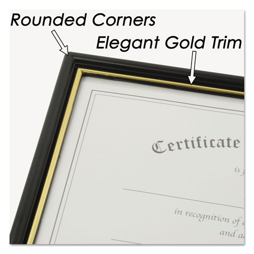 Picture of Economy Framed Achievement/Appreciation Awards, 11 x 8.5, Horiztontal Orientation, White with Black Border