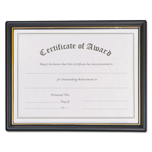 Picture of Economy Framed Achievement/Appreciation Awards, 11 x 8.5, Horiztontal Orientation, White with Black Border