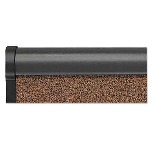 Picture of Prestige Bulletin Board, Brown Graphite-Blend Surface, 72 x 48, Graphite Gray Aluminum Frame