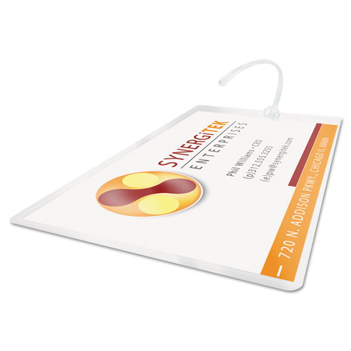 Picture of LongLife Thermal Laminating Pouches, 10 mil, 2.5" x 4.25", Gloss Clear, 100/Box
