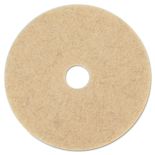 Picture of Ultra High-Speed Natural Blend Floor Burnishing Pads 3500, 27" Diameter, Tan, 5/Carton