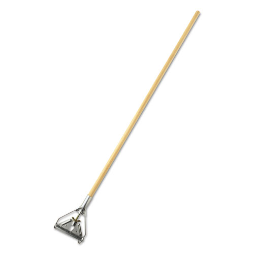 Picture of Invader Side-Gate Wet-Mop Handle, 1.13" dia x 60", Wood/Steel