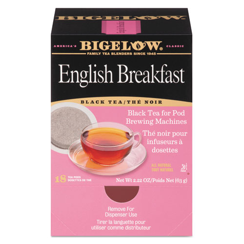 Picture of English Breakfast Tea Pods, 1.90 oz, 18/Box