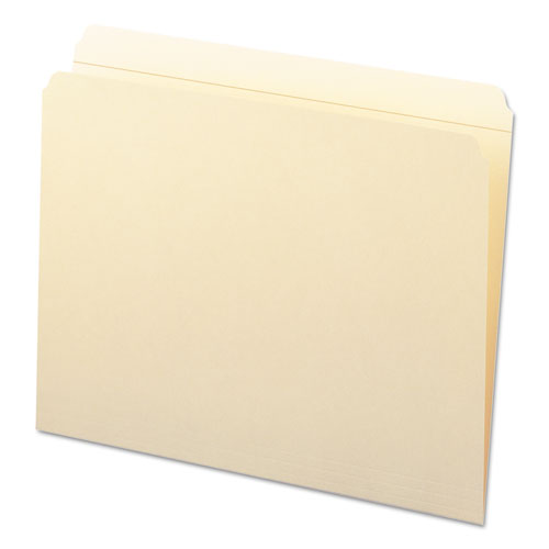 Picture of Reinforced Tab Manila File Folders, Straight Tabs, Letter Size, 0.75" Expansion, 11-pt Manila, 100/Box