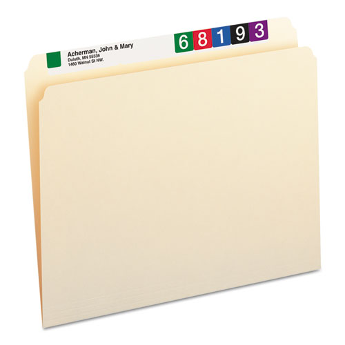 Picture of Manila File Folders, Straight Tabs, Letter Size, 0.75" Expansion, Manila, 100/Box