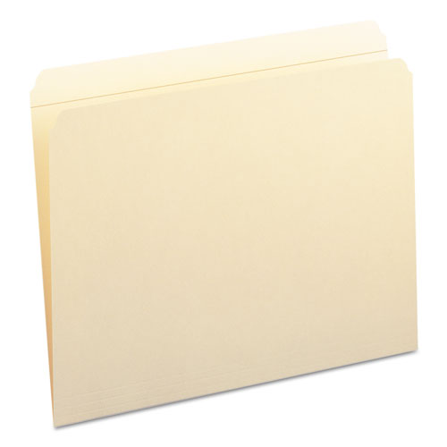 Picture of Reinforced Tab Manila File Folders, Straight Tabs, Letter Size, 0.75" Expansion, 11-pt Manila, 100/Box