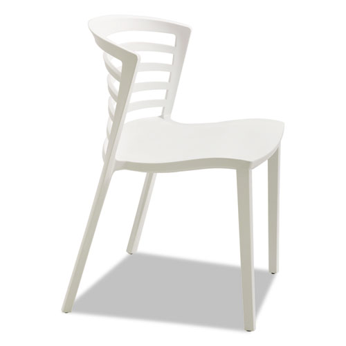 Picture of Entourage Stack Chairs, Supports Up to 250 lb, White, 4/Carton