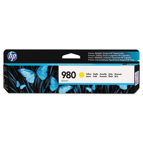 Picture of HP 980, (D8J09A) Yellow Original Ink Cartridge