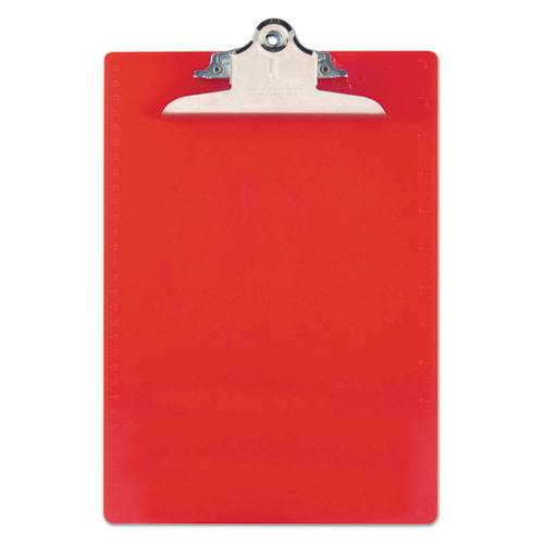 Recycled+Plastic+Clipboard+with+Ruler+Edge%2C+1%26quot%3B+Clip+Capacity%2C+Holds+8.5+x+11+Sheets%2C+Red