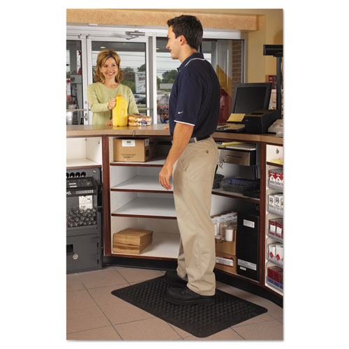 Picture of Flex Step Rubber Anti-Fatigue Mat, Polypropylene, 24 x 36, Black