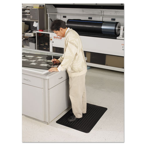 Picture of Flex Step Rubber Anti-Fatigue Mat, Polypropylene, 24 x 36, Black