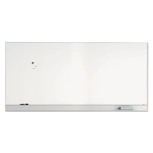 Picture of Polarity Magnetic Dry Erase White Board, 96" x 46", White Surface, Satin Aluminum Frame