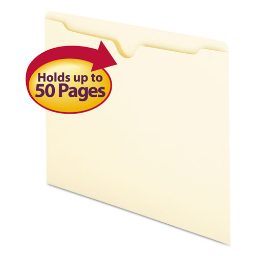 Picture of Manila File Jackets, 1-Ply Straight Tab, Letter Size, Manila, 100/Box