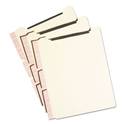Self-Adhesive+Folder+Dividers+with+Twin-Prong+Fasteners+for+Top%2FEnd+Tab+Folders%2C+1+Fastener%2C+Letter+Size%2C+Manila%2C+25%2FPack