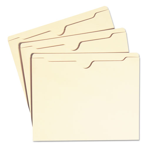 Picture of Manila File Jackets, 1-Ply Straight Tab, Letter Size, Manila, 100/Box