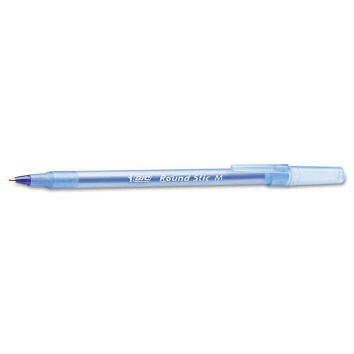 Picture of Round Stic Xtra Life Ballpoint, Blue Ink, 1mm, Medium, 60/Box