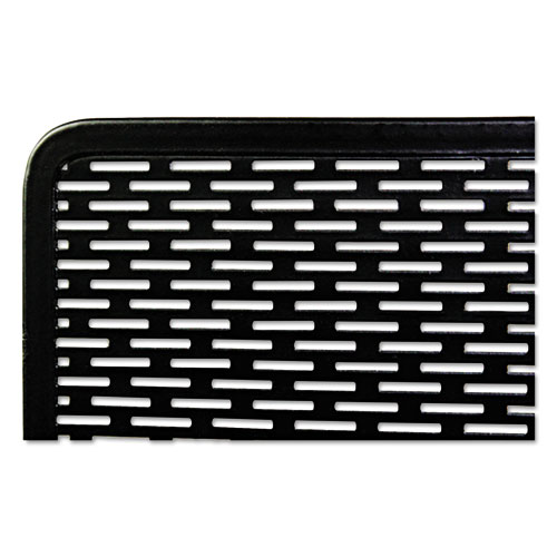 Picture of Urban Collection Punched Metal Business Card Holder, Holds 50 2 x 3.5 Cards, Perforated Steel, Black