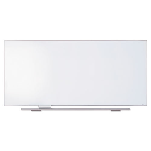 Picture of Polarity Magnetic Porcelain Dry Erase White Board, 96 x 44, White Surface, Silver Aluminum Frame