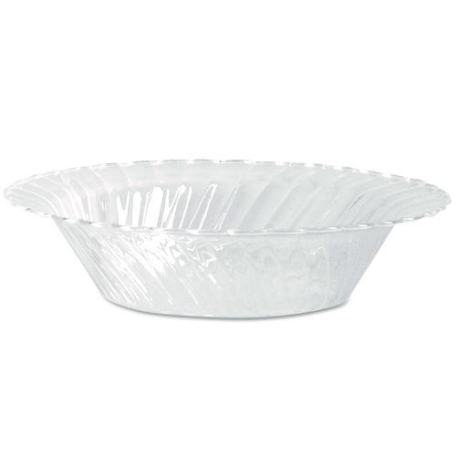 Picture of Classicware Plastic Dinnerware, Bowls, 10 oz, Clear, 18/Pack, 10 Packs/Carton