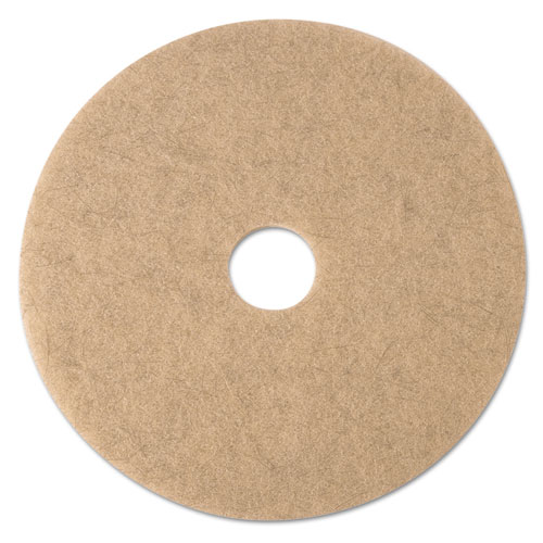 Picture of Ultra High-Speed Natural Blend Floor Burnishing Pads 3500, 21" Diameter, Tan, 5/Carton