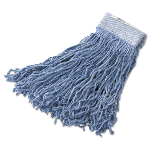 Picture of Synthetic Wet Mop Heads, Blue, 16 oz, 5-In Blue Headband, 6/Carton