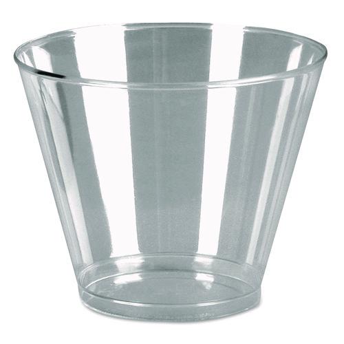 Picture of Comet Plastic Tumblers, 9 oz, Clear, Squat, 500/Carton