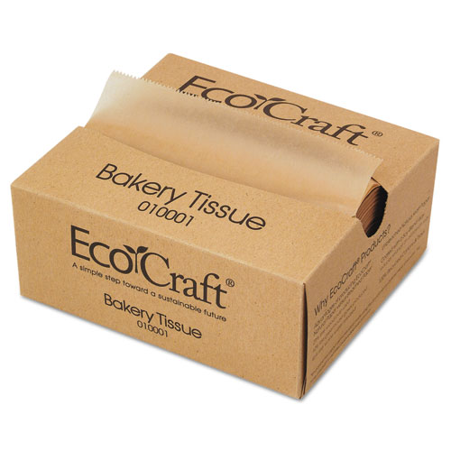 Picture of EcoCraft Interfolded Dry Wax Deli Sheets, 6 x 10.75, Natural, 1,000/Box, 10 Boxes/Carton