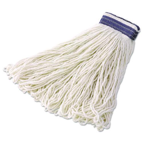 Picture of Looped-End Mop Head, Rayon, 24oz, White, 12/Carton
