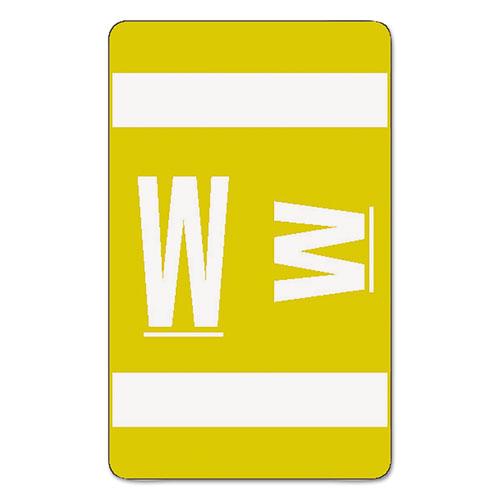 Alphaz+Color-Coded+Second+Letter+Alphabetical+Labels%2C+W%2C+1+X+1.63%2C+Yellow%2C+10%2Fsheet%2C+10+Sheets%2Fpack