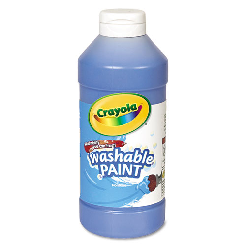 Picture of Washable Paint, Blue, 16 oz Bottle