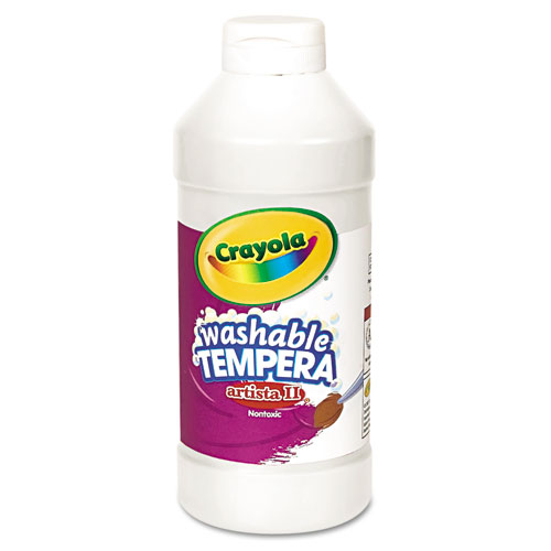 Picture of Artista II Washable Tempera Paint, White, 16 oz Bottle