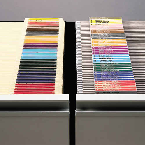 Picture of Viewables Hanging Folder Tabs and Labels, Label Pack Refill, 1/3-Cut, Assorted Colors, 3.5" Wide, 160/Pack