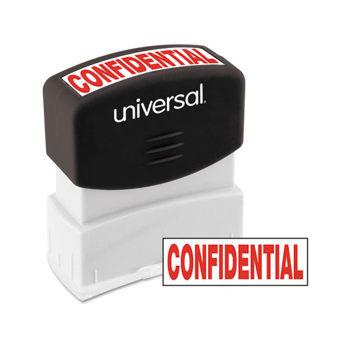 Picture of Message Stamp, CONFIDENTIAL, Pre-Inked One-Color, Red