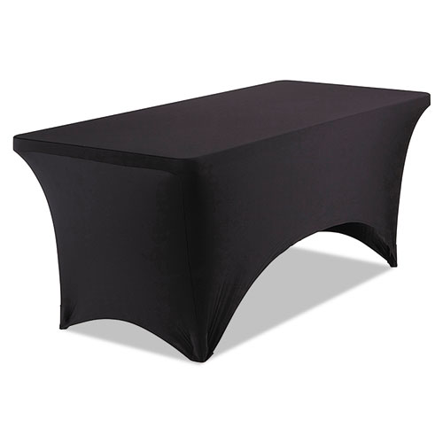 Picture of iGear Fabric Table Cover, Polyester/Spandex, 30" x 72", Black