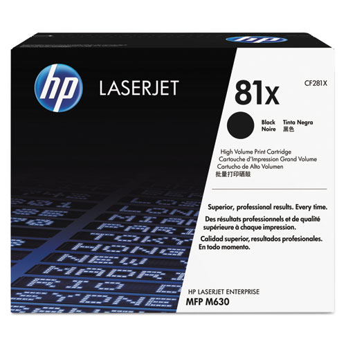 HP+81x%2C+%28cf281x%29+High-Yield+Black+Original+Laserjet+Toner+Cartridge