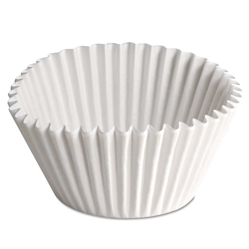 Picture of Fluted Bake Cups, 2.25 Diameter x 1.88 h, White, Paper, 500/Pack, 20 Packs/Carton