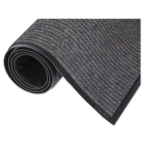 Picture of Needle Rib Wipe and Scrape Mat, Polypropylene, 48 x 72, Gray