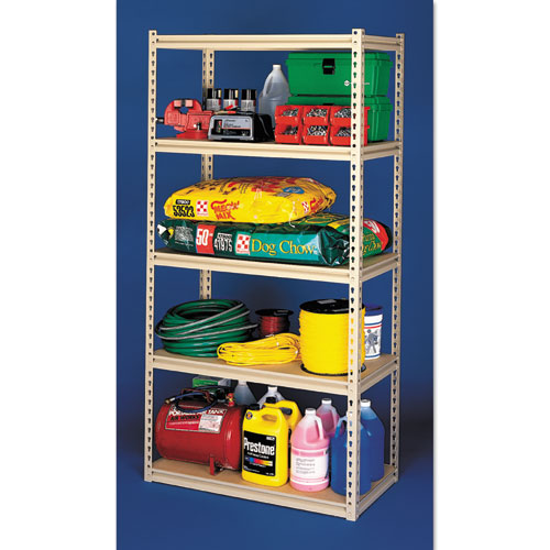 Picture of Stur-D-Stor Shelving, Five-Shelf, 36.5w x 18.5d x 72h, Sand