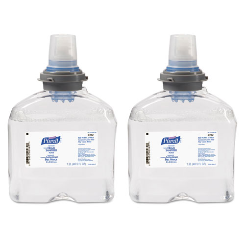 Picture of Advanced Hand Sanitizer TFX Refill, Foam, 1,200 mL, Unscented, 2/Carton