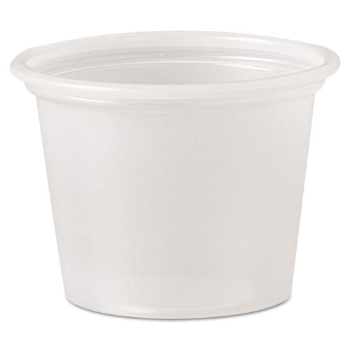Picture of Polystyrene Portion Cups, 1 oz, Translucent, 2,500/Carton